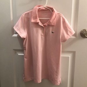 Light Pink Striped Vineyard Vines Polo